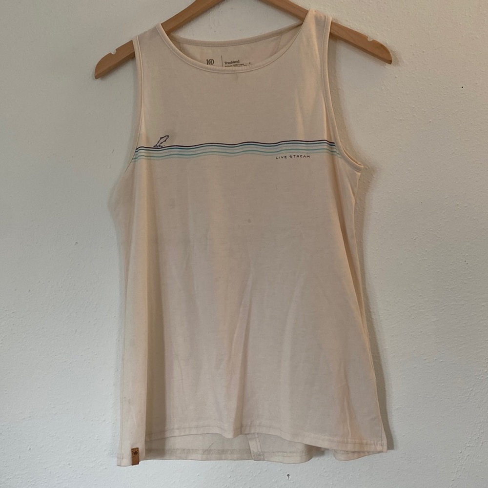 Tentree Livestream cream tank top size small